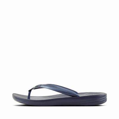 Fitflop Iqushion Ergonomic - Flip Flops Damen - Navy (ATY639051)